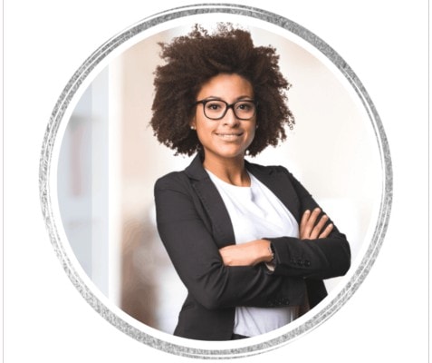 Business Women Silver Circle